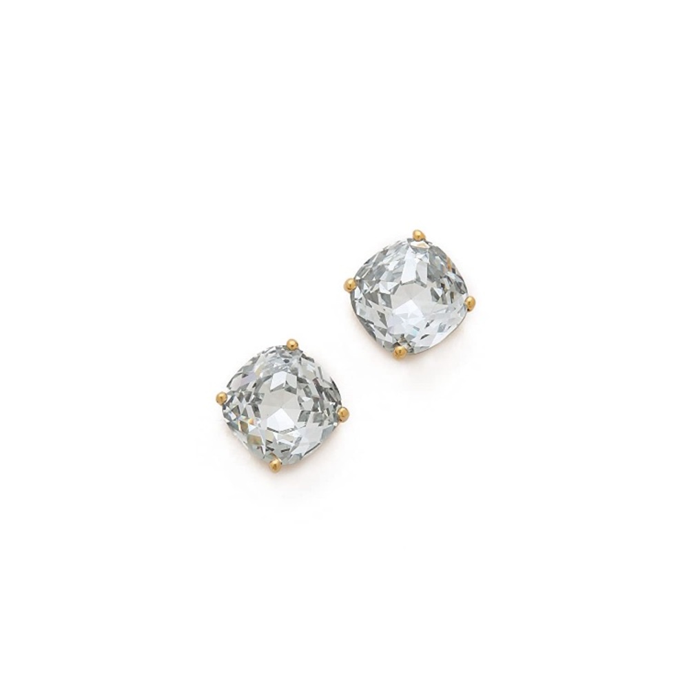 EUC Kate Spade Square Stud Crystal Earrings